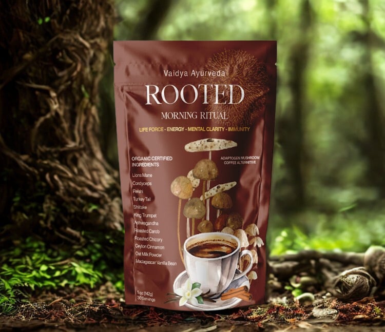 Rooted Morning Ritual Adaptogen Mushroom Beverage