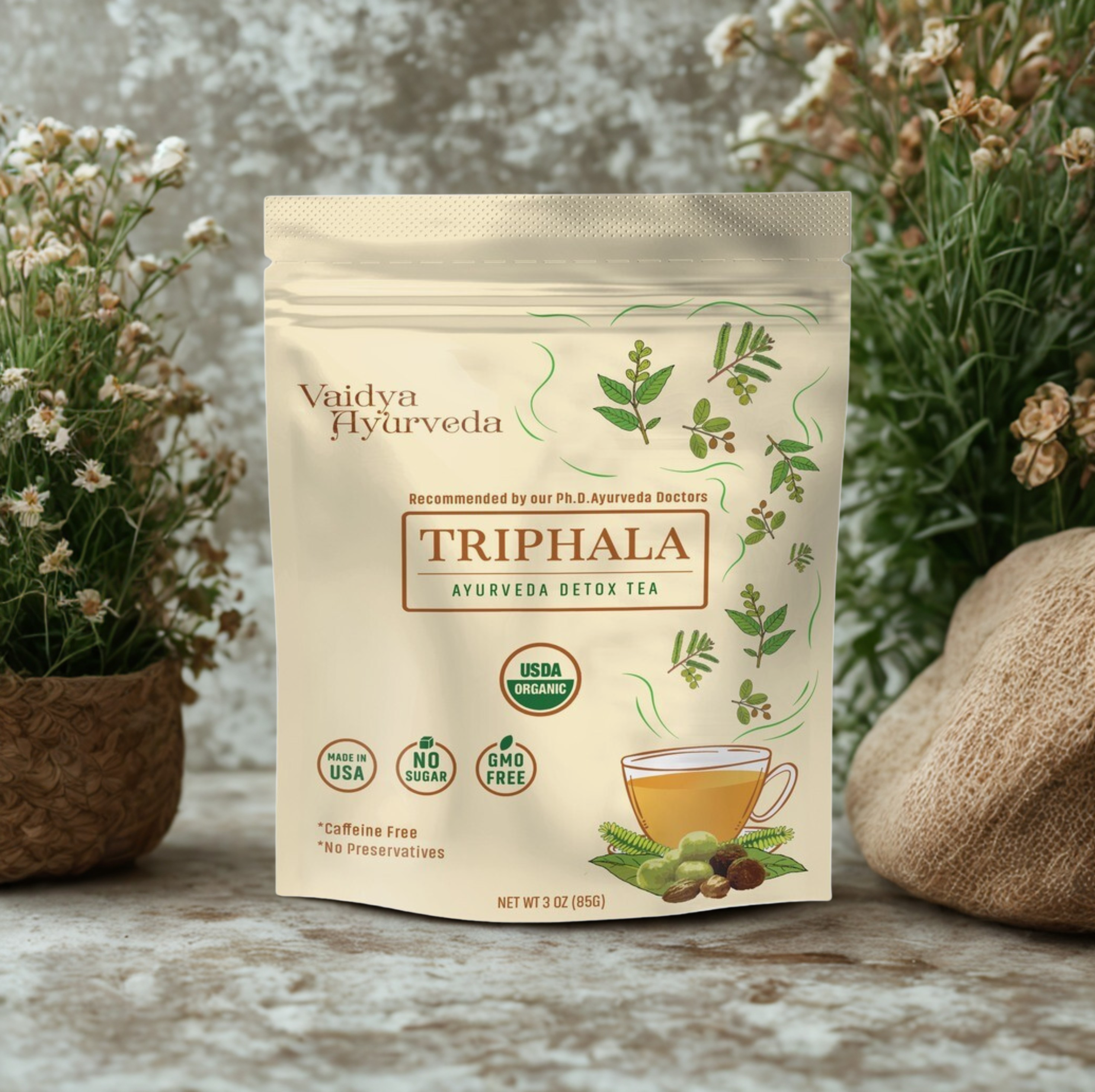 Triphala Ayurvedic Detox Tea | Gentle Daily Cleanse & Digestive Reset